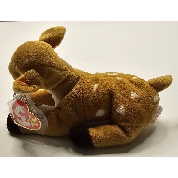 Ty Beanie Babies Whisper Deer 1998 Collectible Plush Toy 7" Fawn Baby - Picture 2 of 11